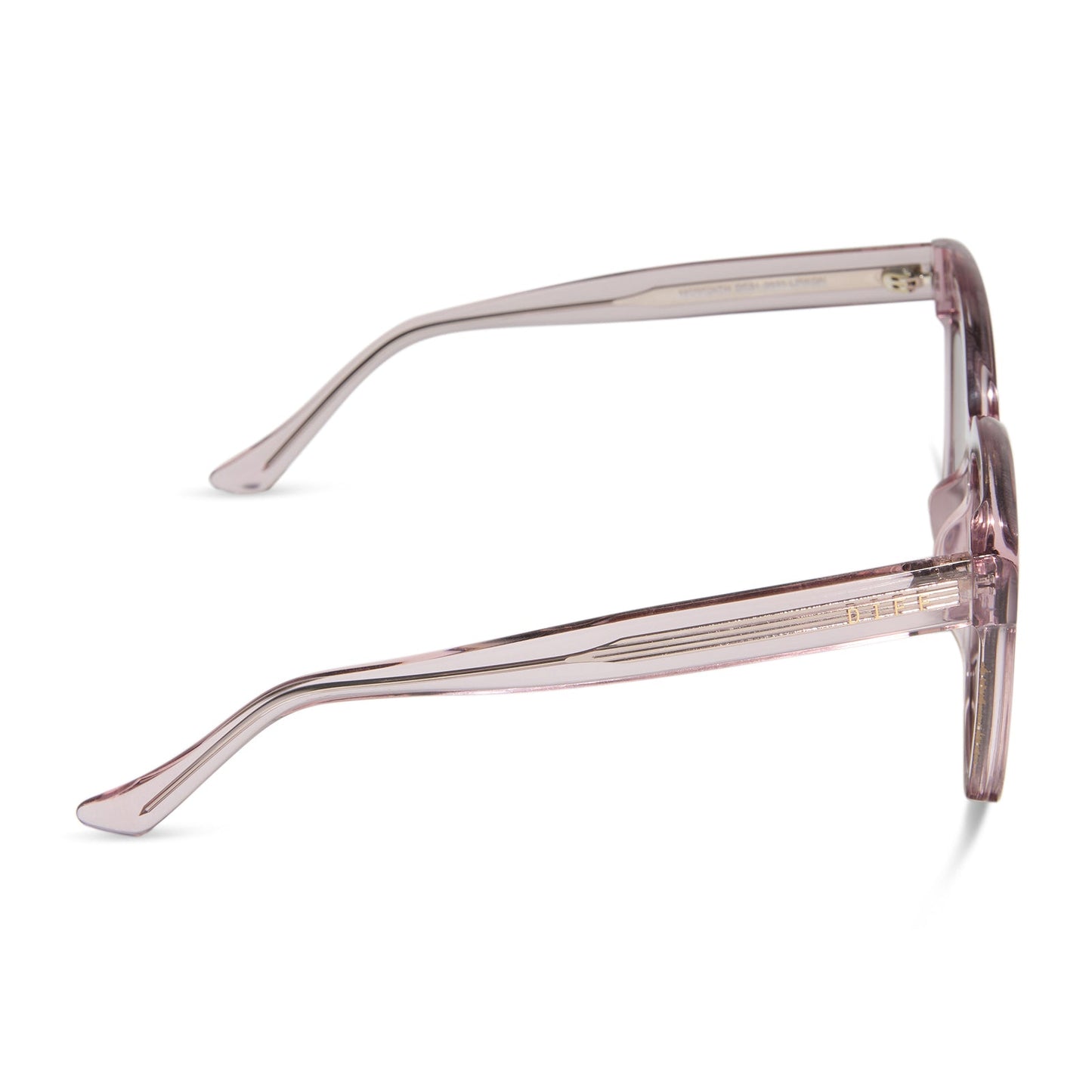 MEREDITH - LIGHT PINK CRYSTAL + WINE GRADIENT SUNGLASSES