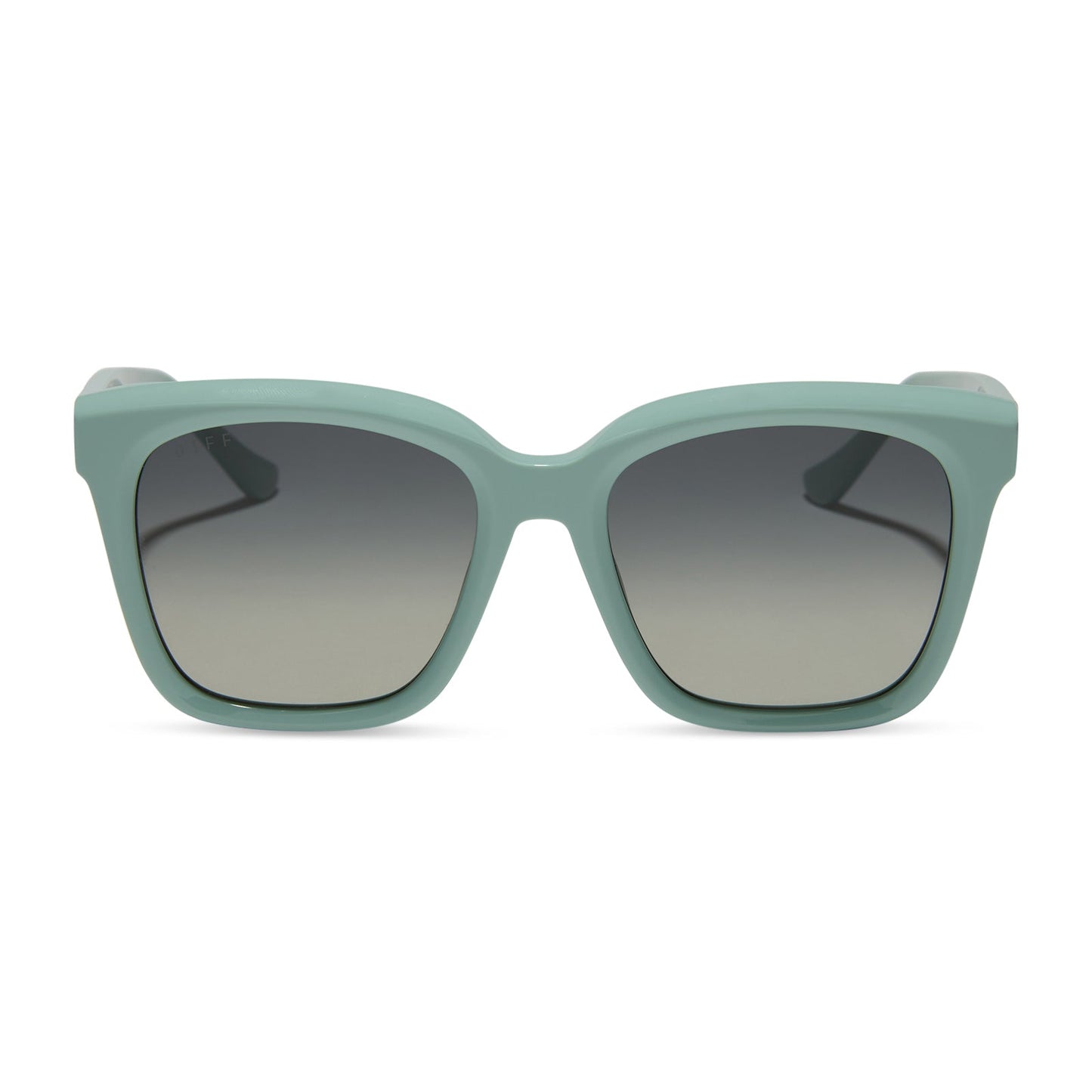 MEREDITH - STEEL TEAL + GREY GRADIENT + POLARIZED SUNGLASSES