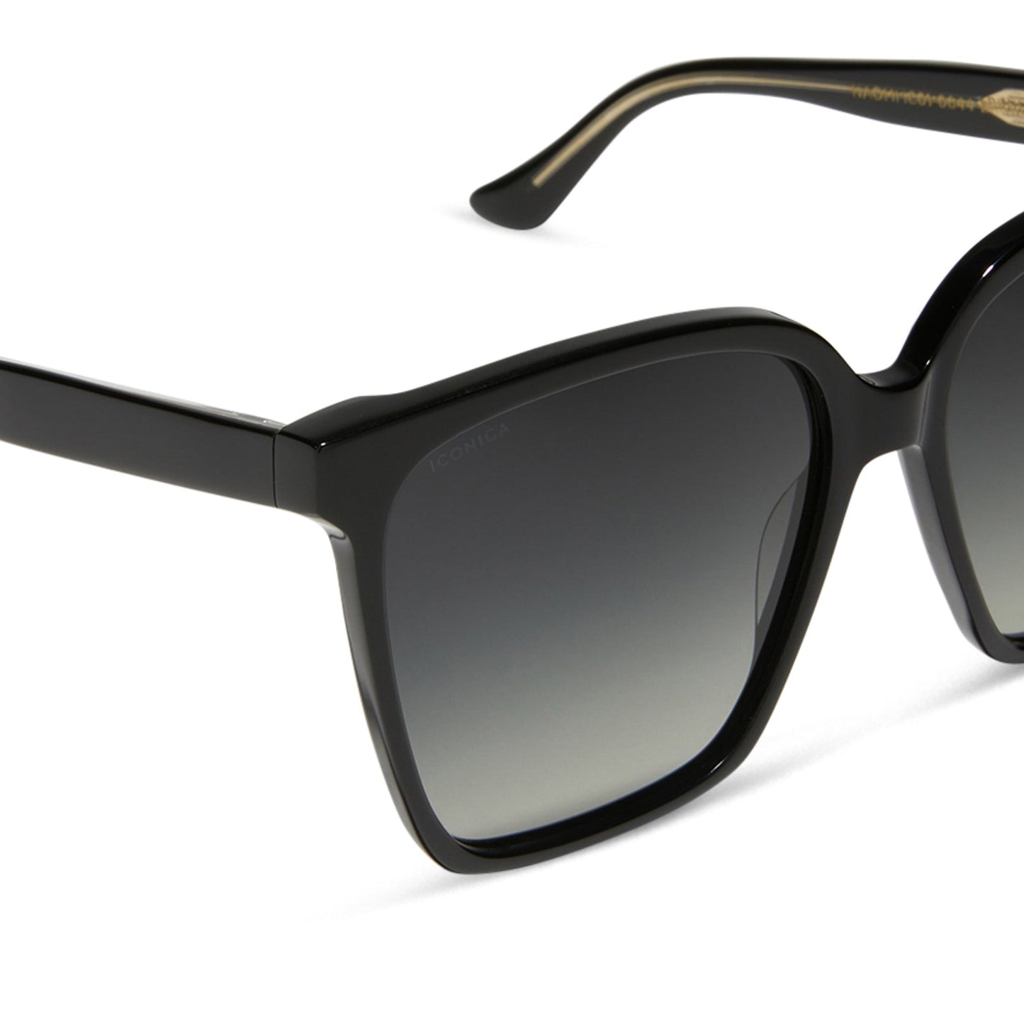 NAOMI - BLACK + GREY GRADIENT + POLARIZED SUNGLASSES