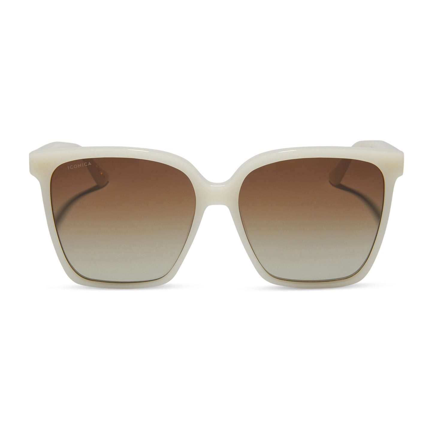 NAOMI - MERINGUE + BROWN GRADIENT + POLARIZED SUNGLASSES