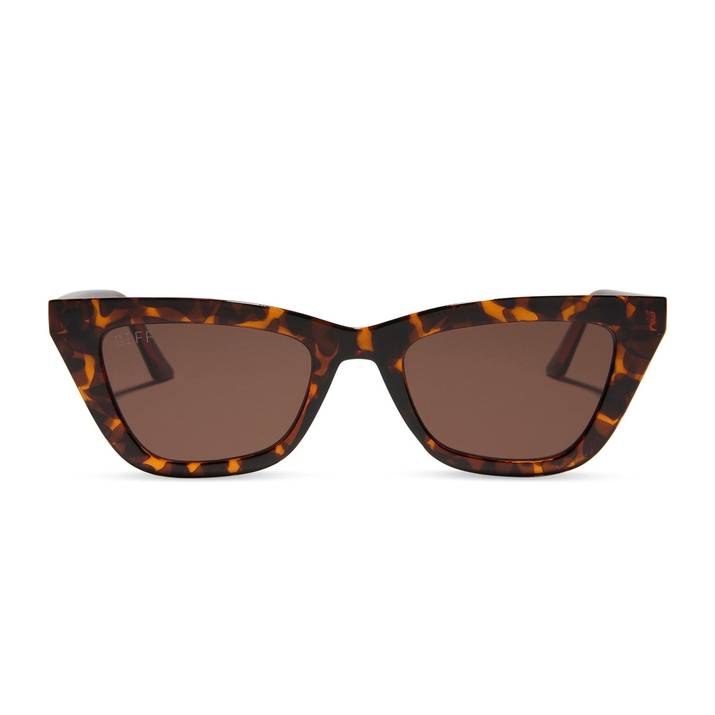 NOELLE - DARK TORTOISE + BROWN SUNGLASSES