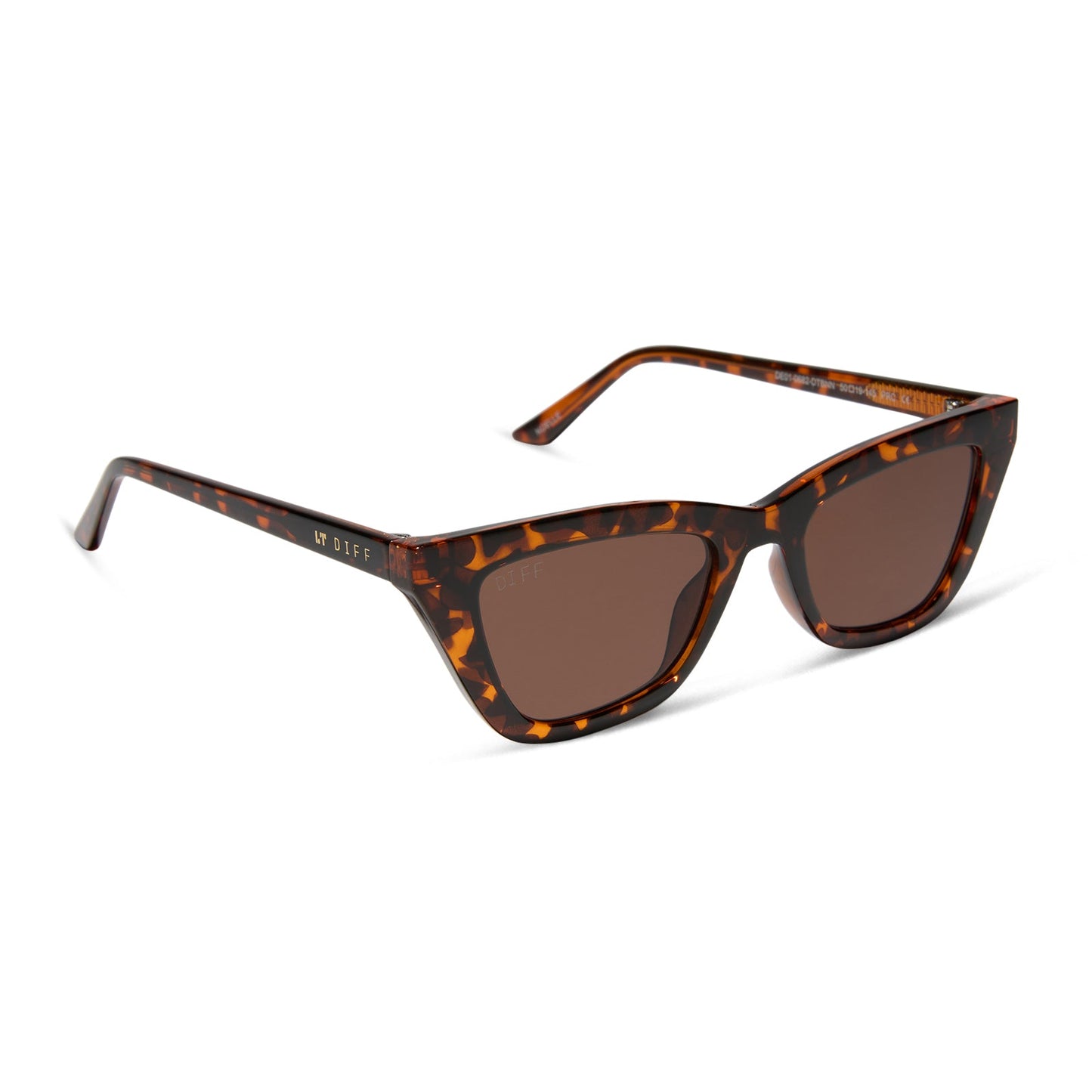 NOELLE - DARK TORTOISE + BROWN SUNGLASSES