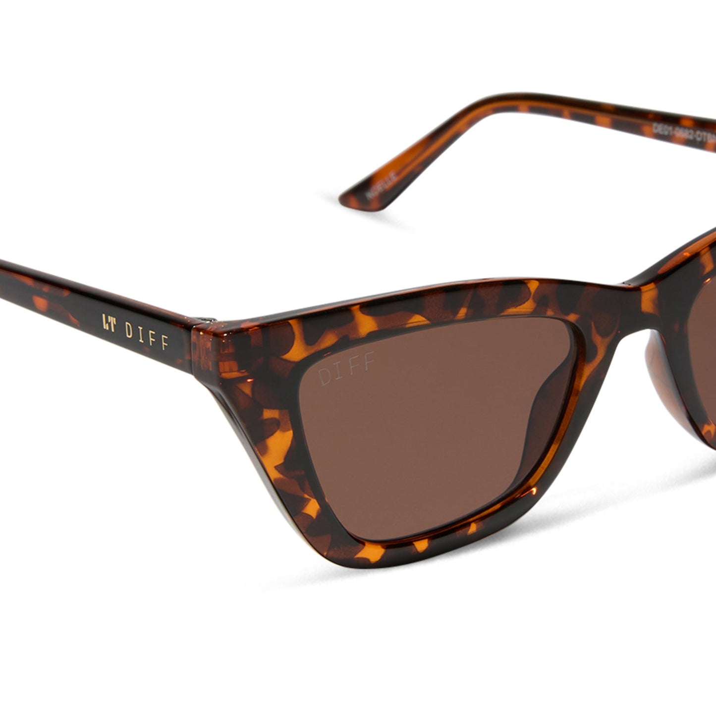 NOELLE - DARK TORTOISE + BROWN SUNGLASSES