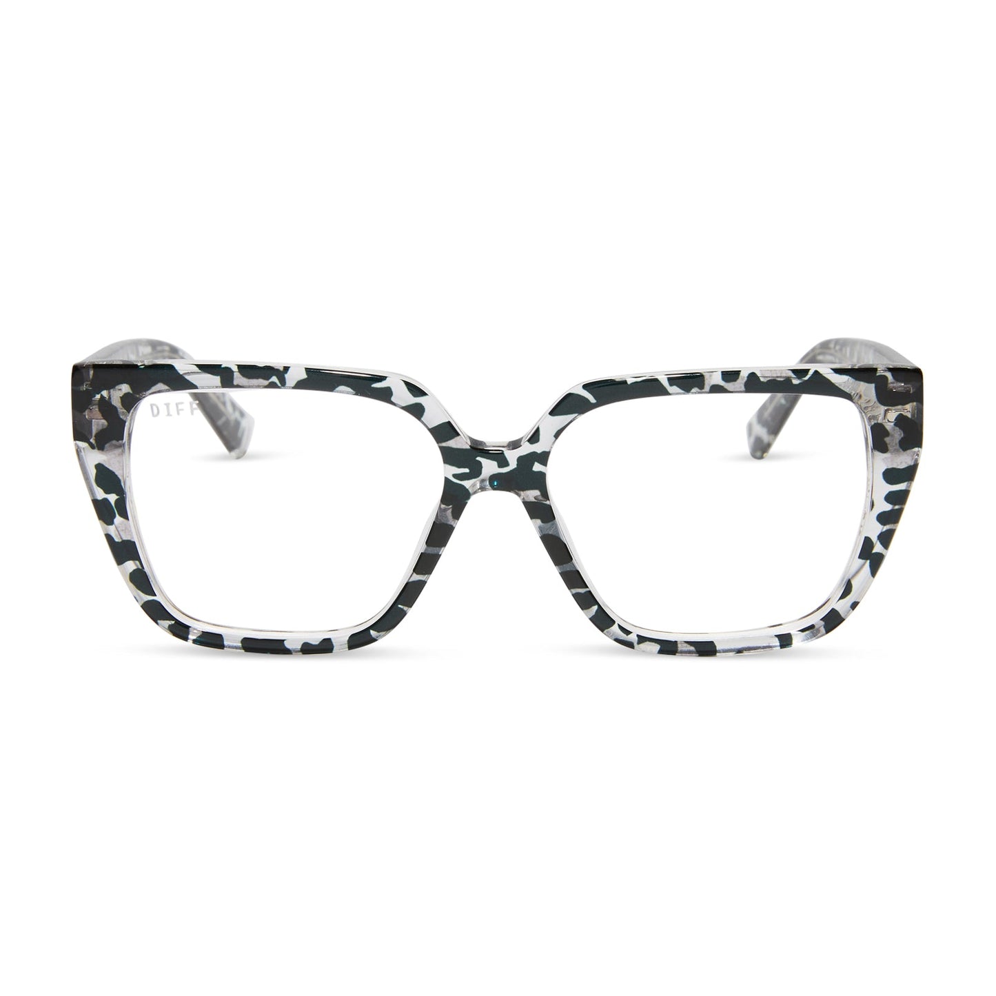 OLIVE - CLEAR LEOPARD + PRESCRIPTION GLASSES