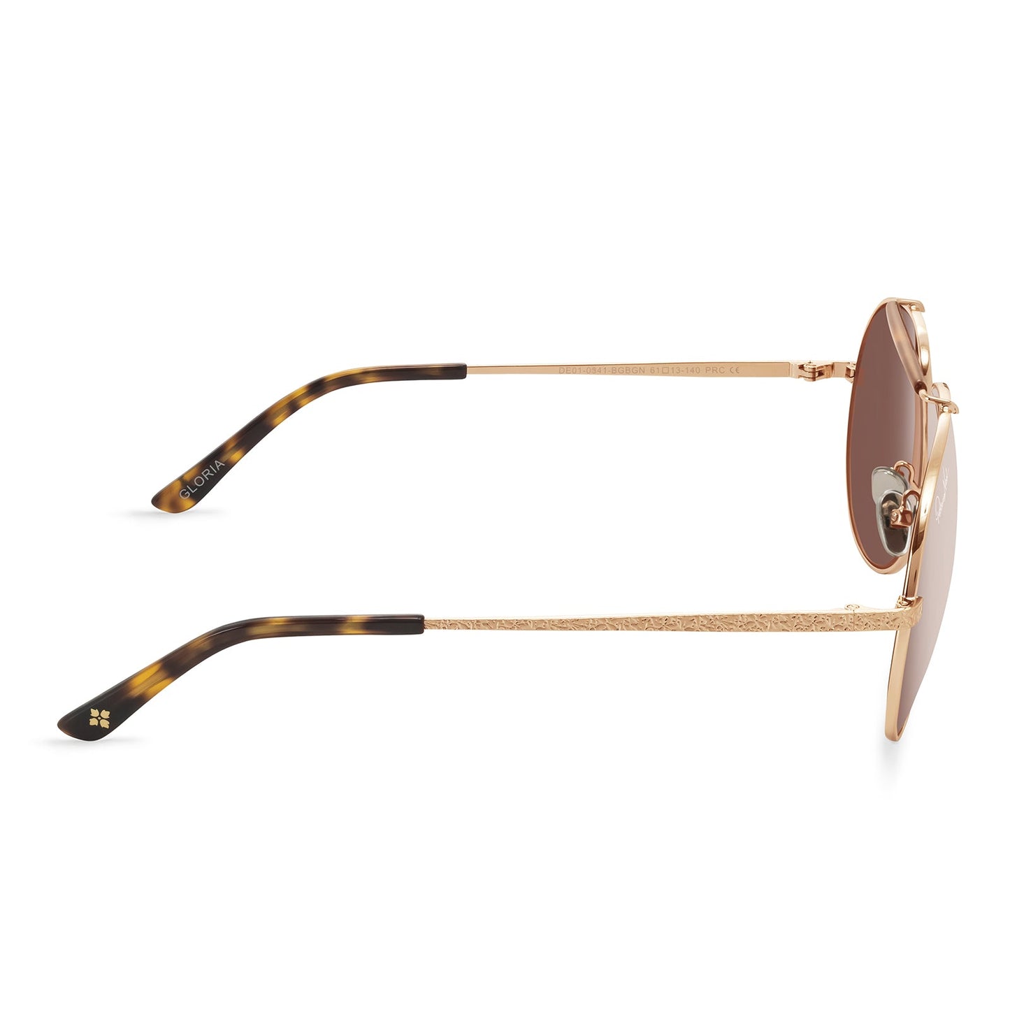 PATRICIA NASH - GLORIA + BRUSHED GOLD + BROWN GRADIENT SUNGLASSES