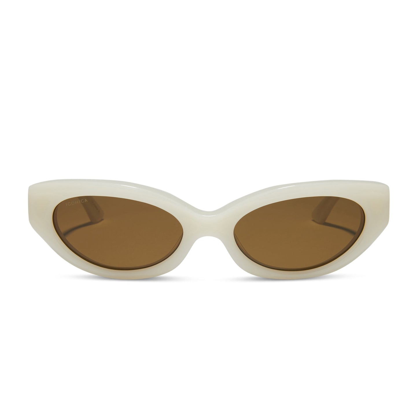 PETRA - MERINGUE + BROWN + POLARIZED SUNGLASSES