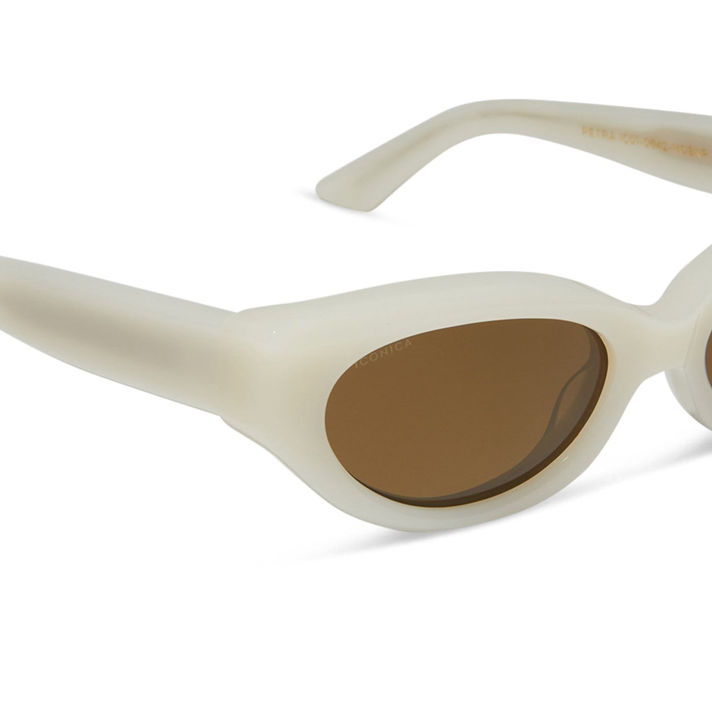 PETRA - MERINGUE + BROWN + POLARIZED SUNGLASSES