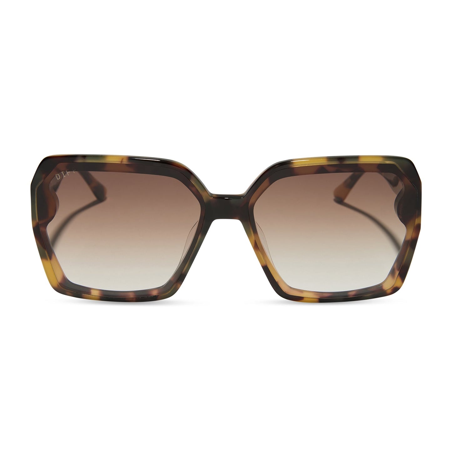 PRESLEY - BROWN KOMBU + BROWN GRADIENT SUNGLASSES