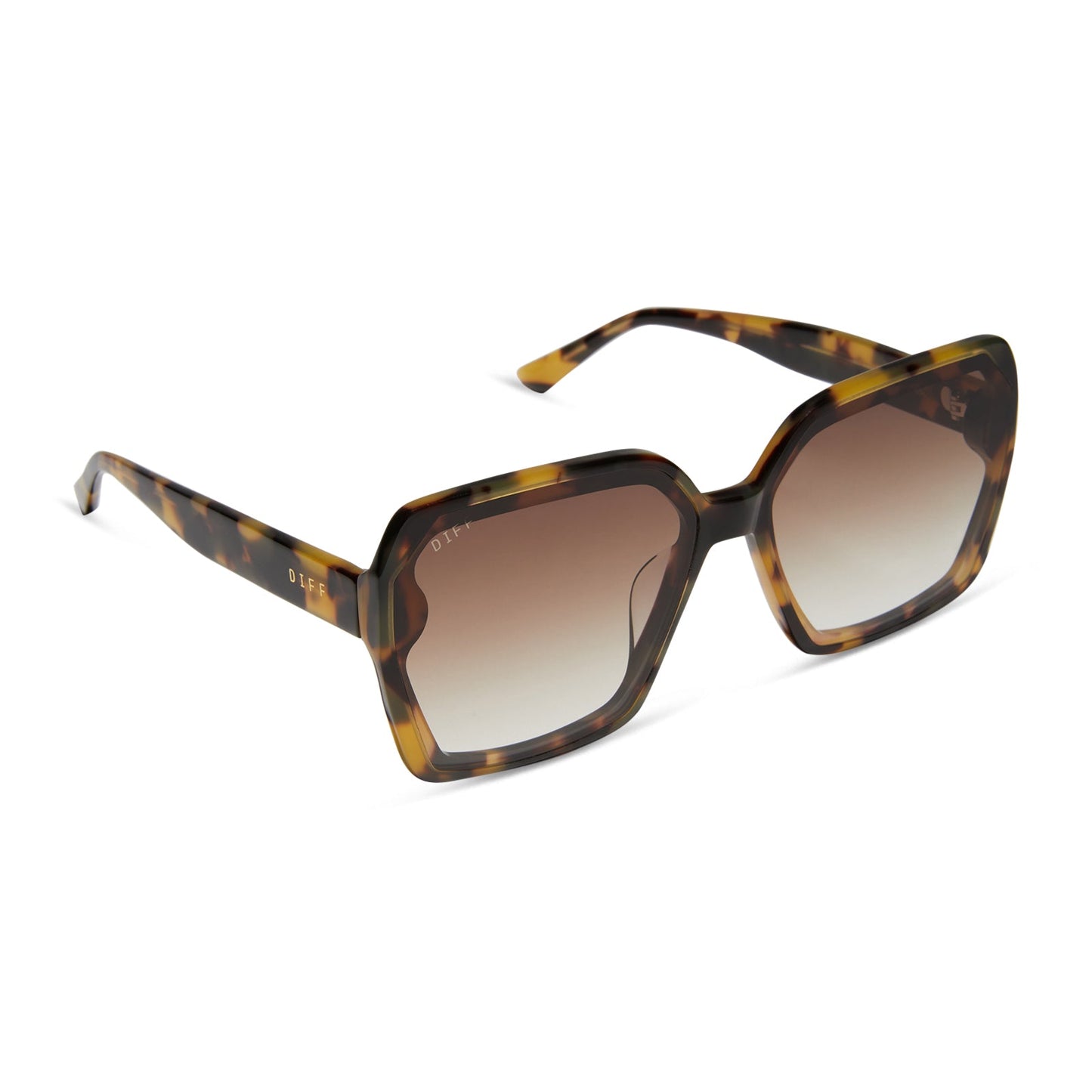 PRESLEY - BROWN KOMBU + BROWN GRADIENT SUNGLASSES