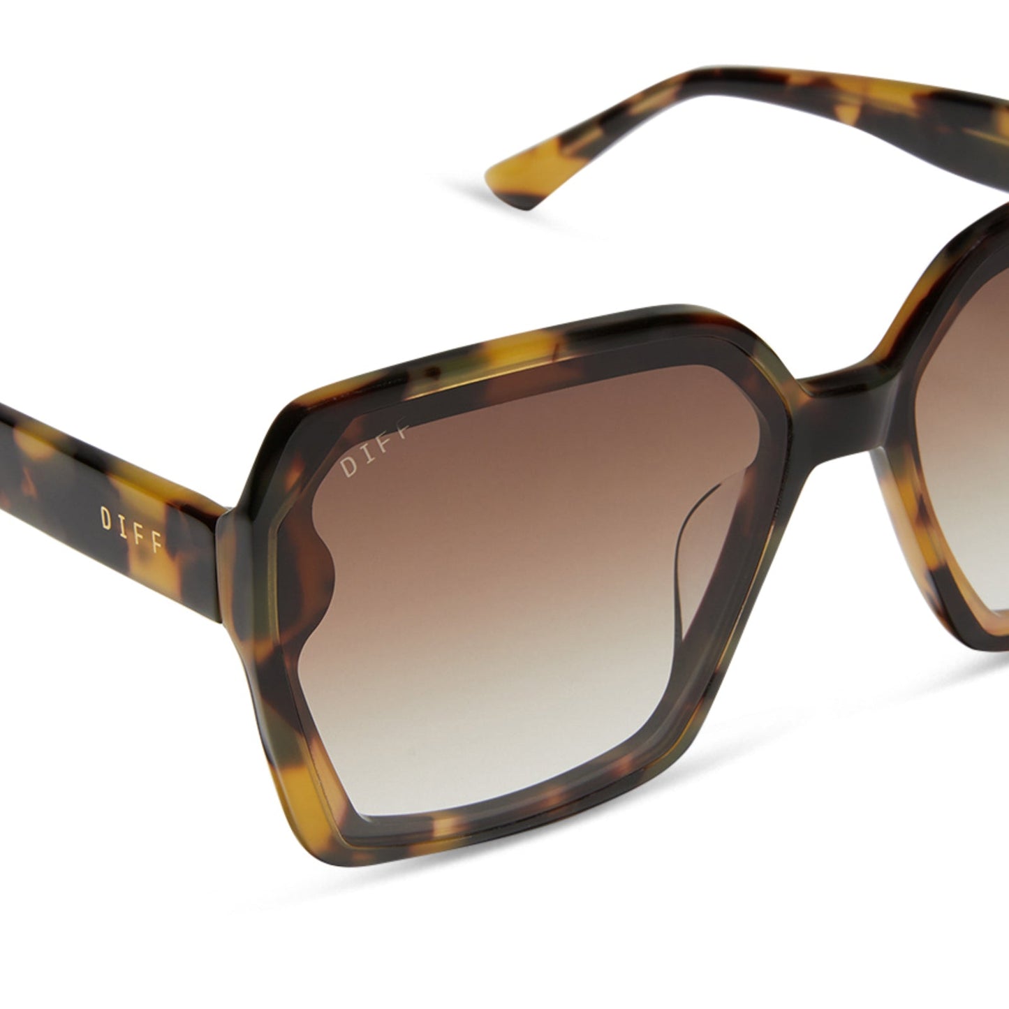 PRESLEY - BROWN KOMBU + BROWN GRADIENT SUNGLASSES