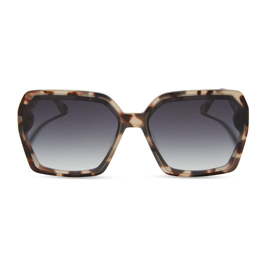 PRESLEY - CREAM TORTOISE + GREY GRADIENT SUNGLASSES