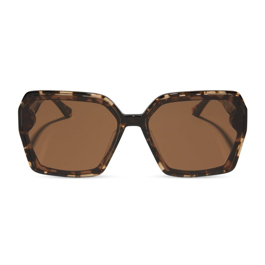 PRESLEY - ESPRESSO TORTOISE + BROWN SUNGLASSES