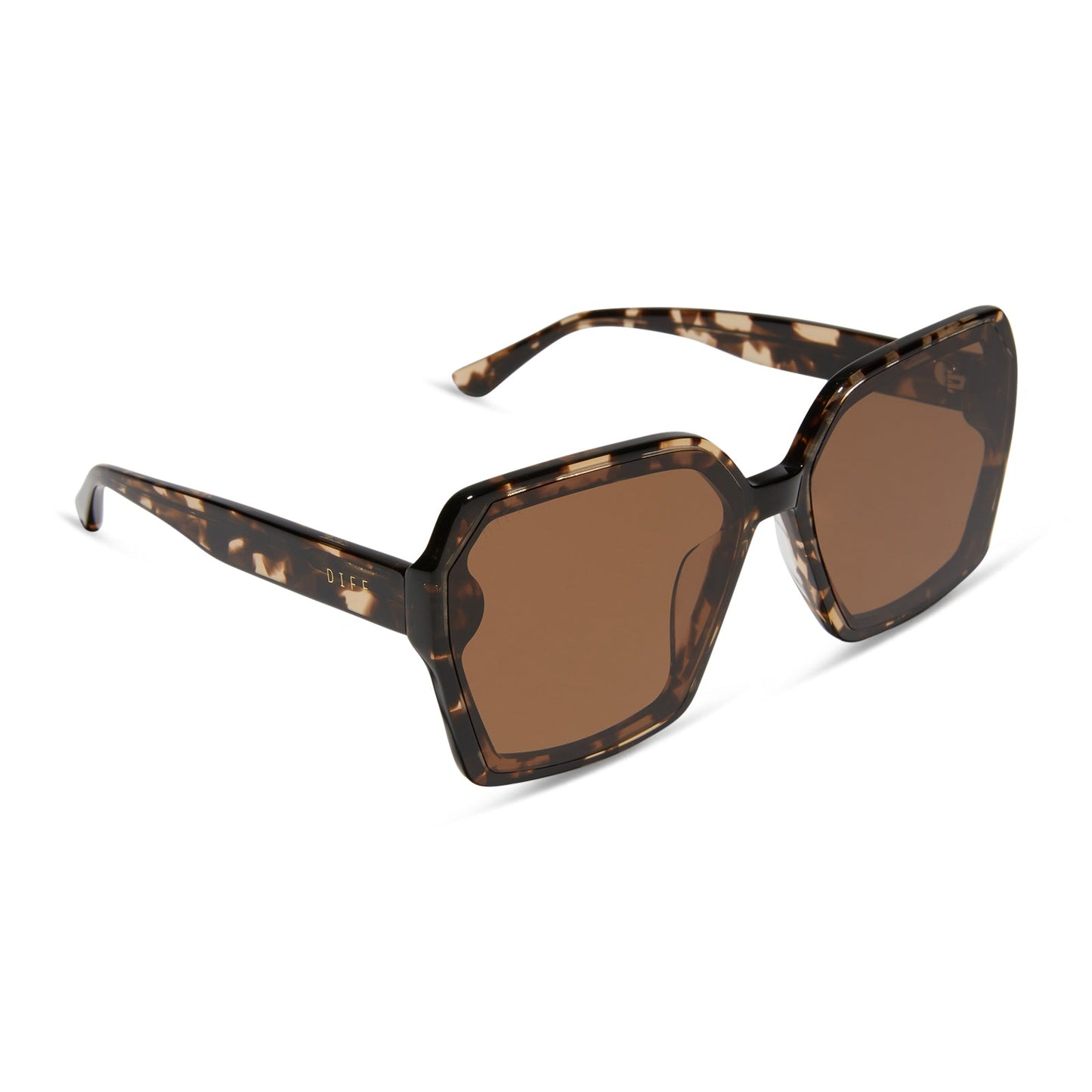 PRESLEY - ESPRESSO TORTOISE + BROWN SUNGLASSES