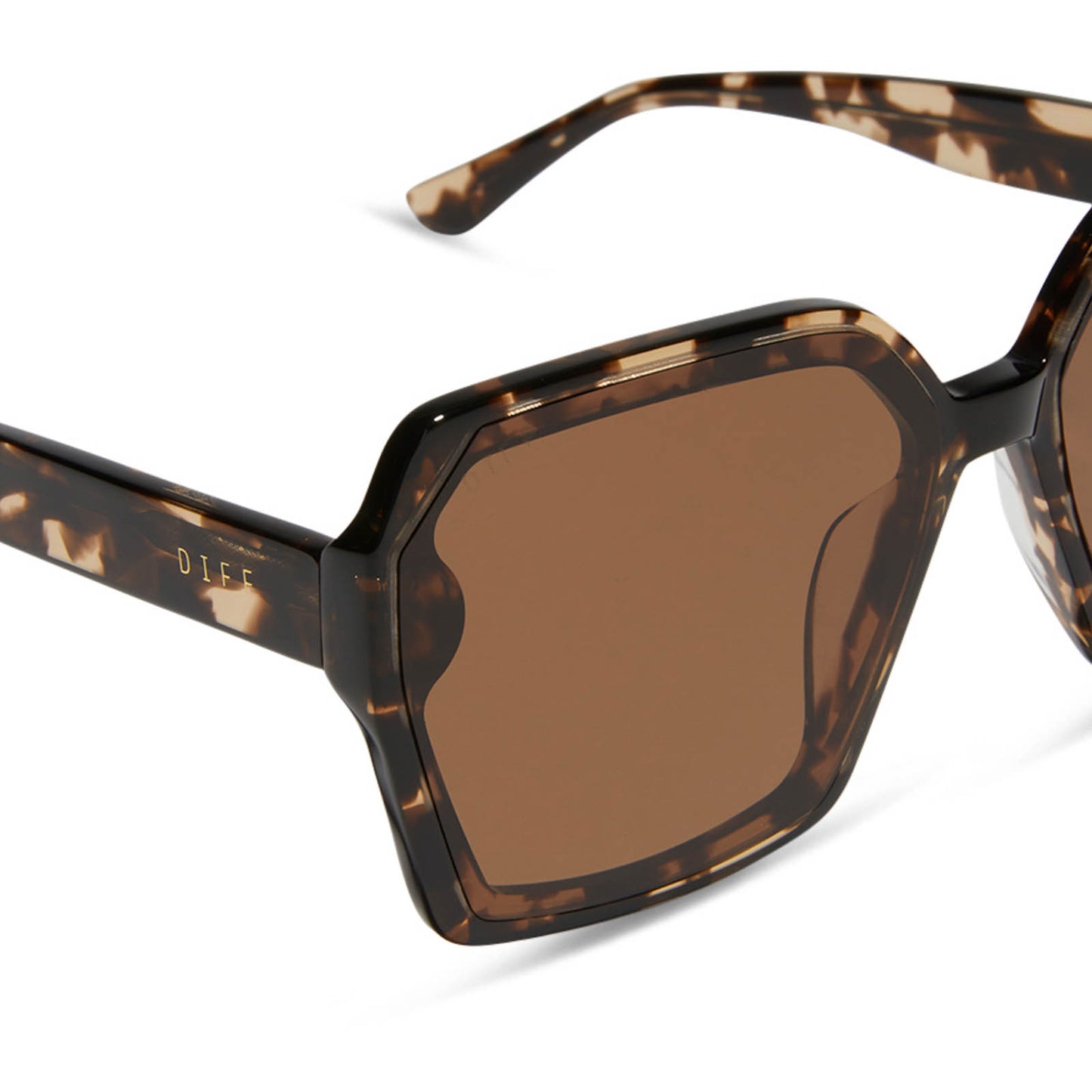 PRESLEY - ESPRESSO TORTOISE + BROWN SUNGLASSES