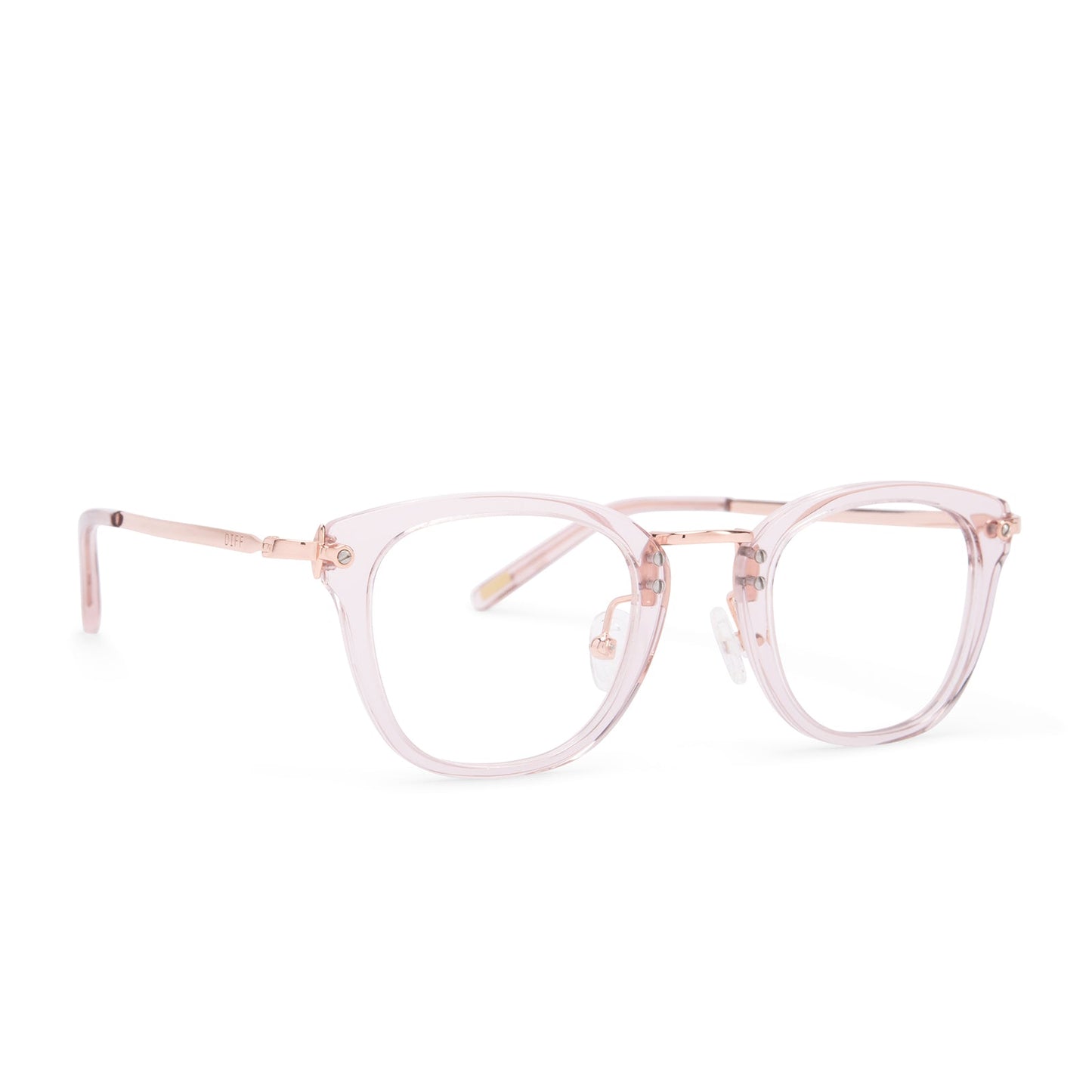 RUE - LIGHT PINK CRYSTAL + PRESCRIPTION GLASSES