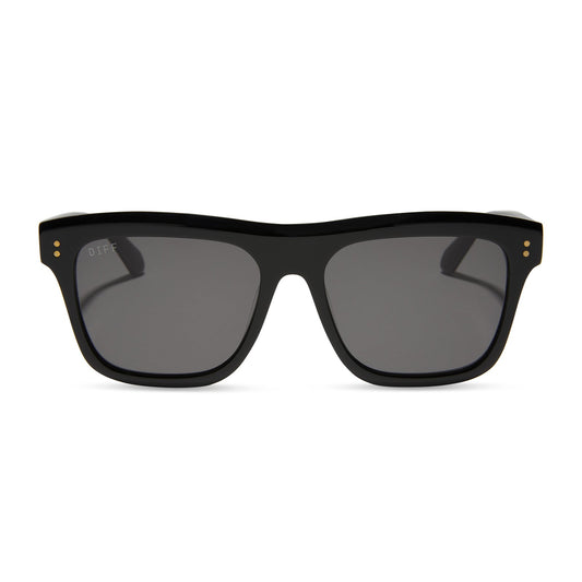 SAMMY - BLACK + GREY + POLARIZED SUNGLASSES