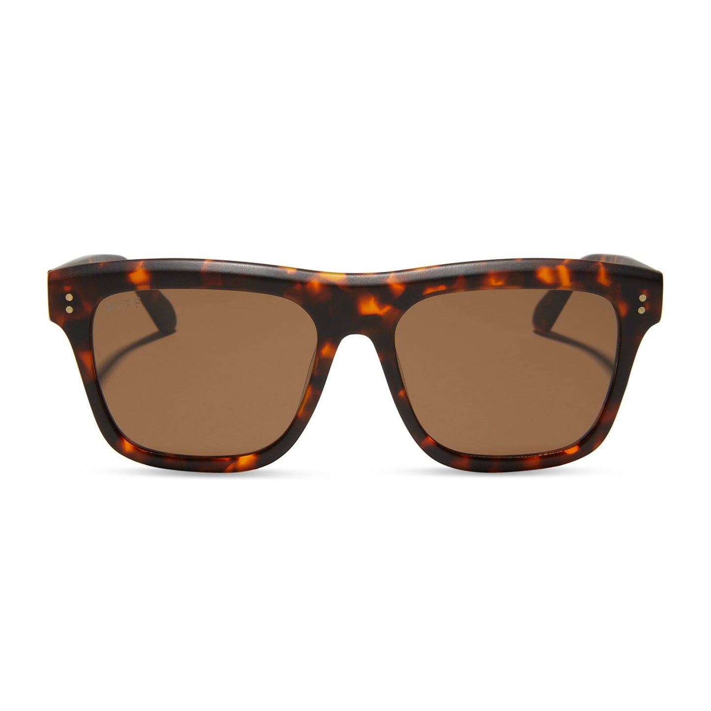 SAMMY - MATTE RICH TORTOISE + BROWN + POLARIZED SUNGLASSES