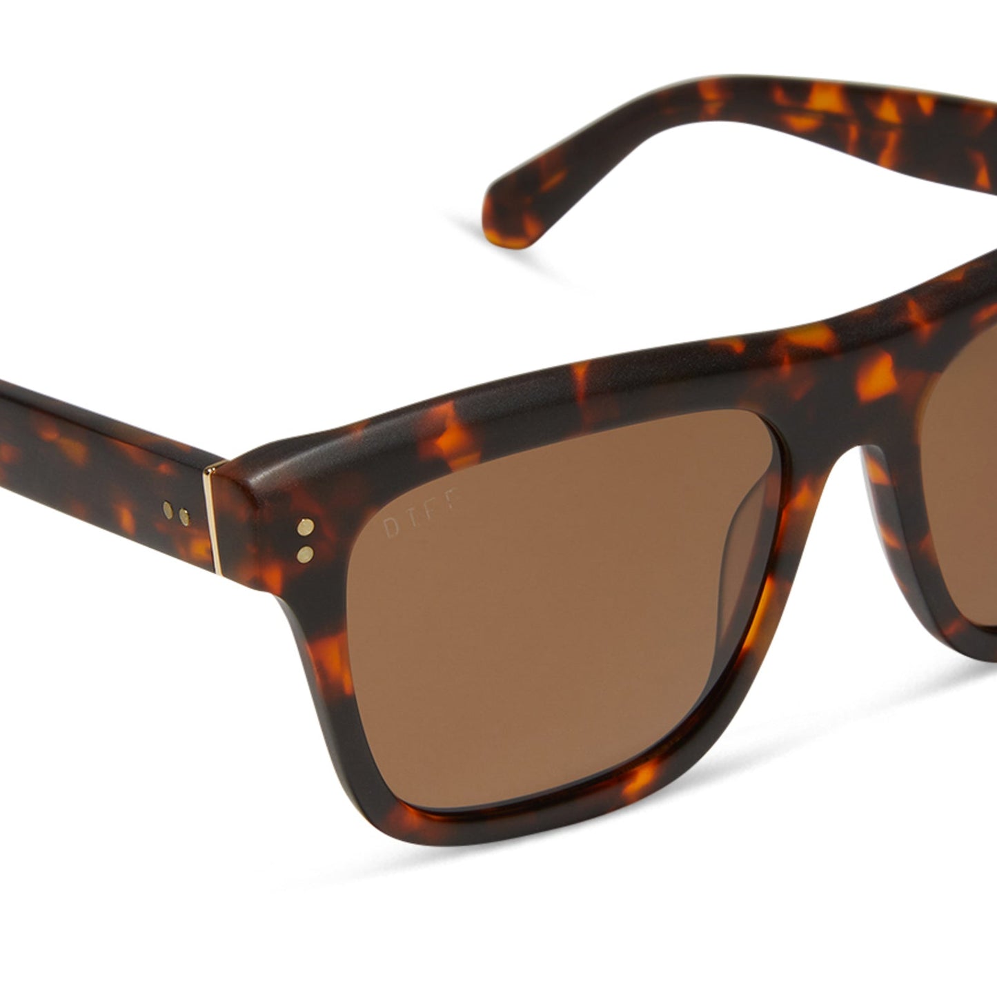 SAMMY - MATTE RICH TORTOISE + BROWN + POLARIZED SUNGLASSES