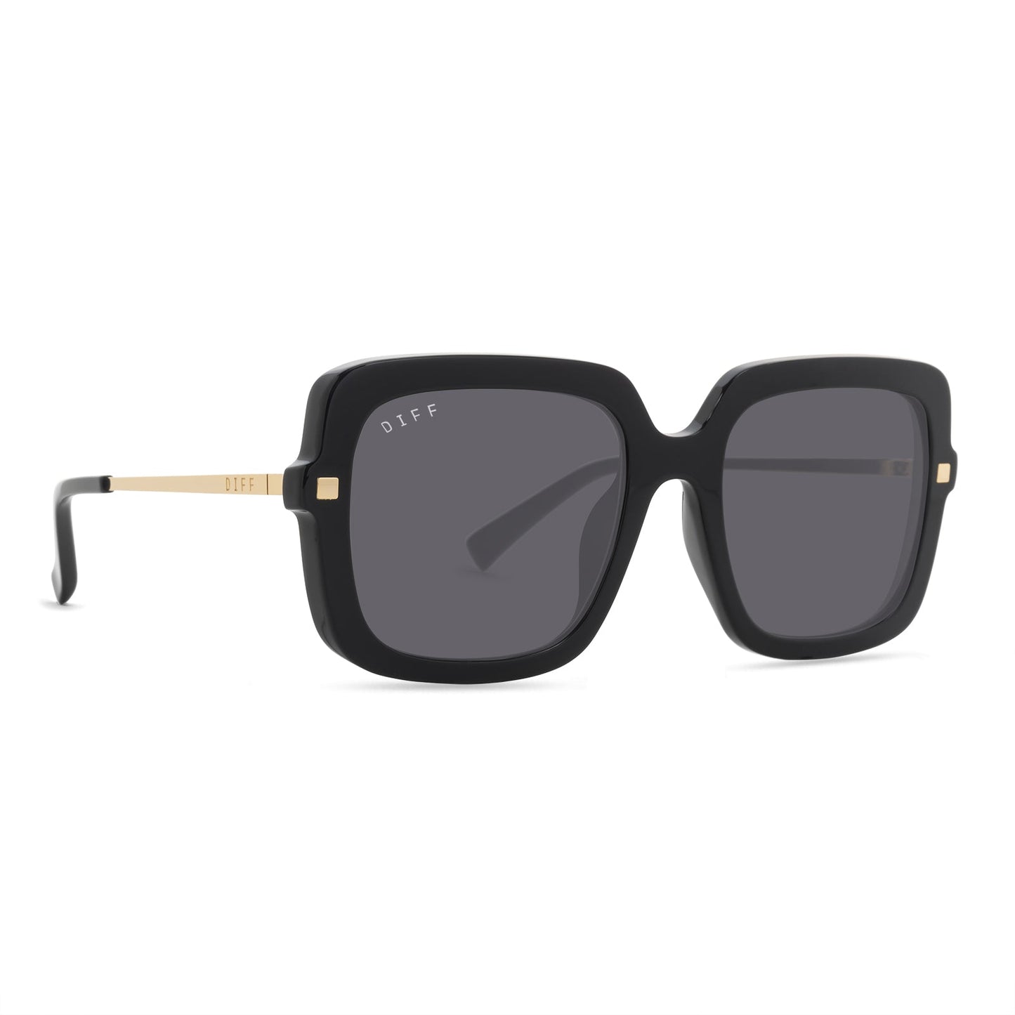 SANDRA - BLACK + GREY POLARIZED SUNGLASSES