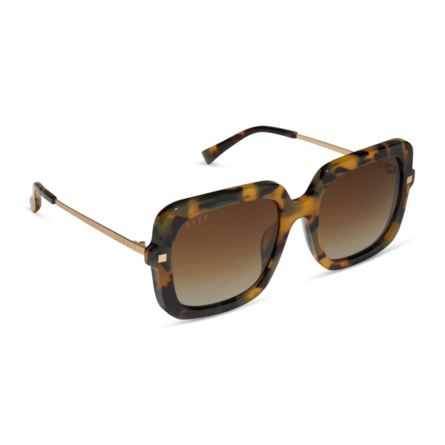 SANDRA - BROWN KOMBU + BROWN GRADIENT + POLARIZED SUNGLASSES