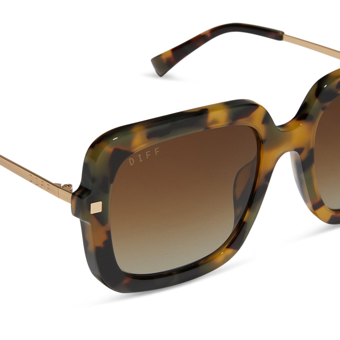 SANDRA - BROWN KOMBU + BROWN GRADIENT + POLARIZED SUNGLASSES