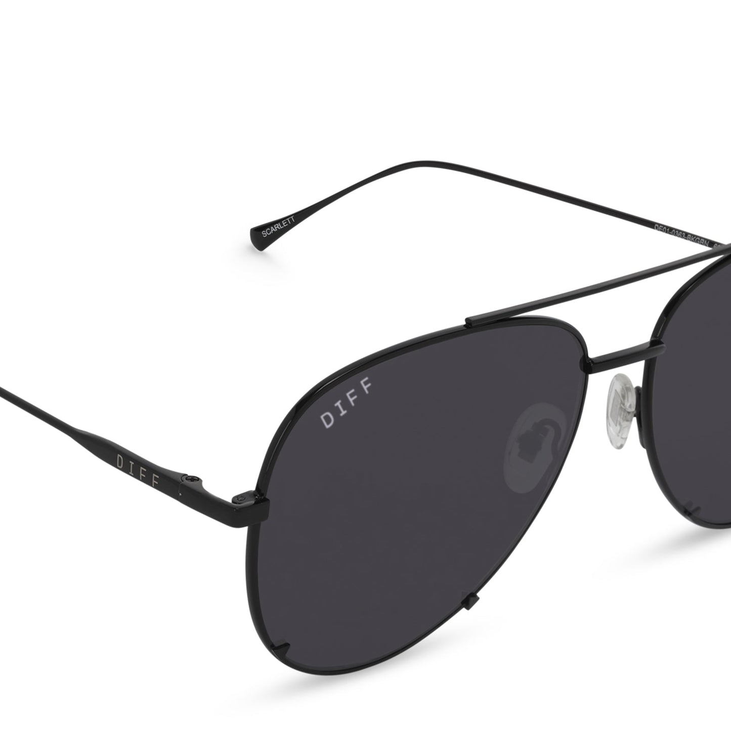 SCARLETT - BLACK + GREY SUNGLASSES