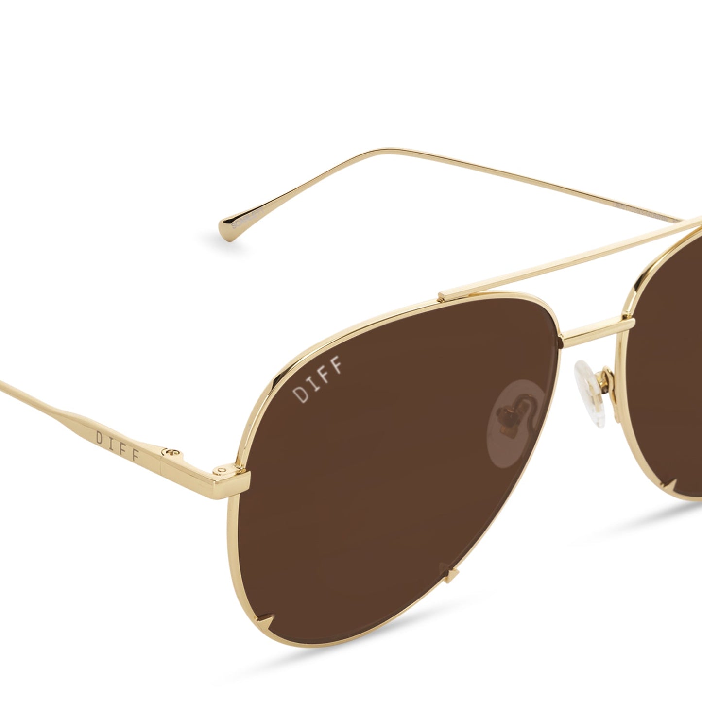 SCARLETT - GOLD + BROWN SUNGLASSES