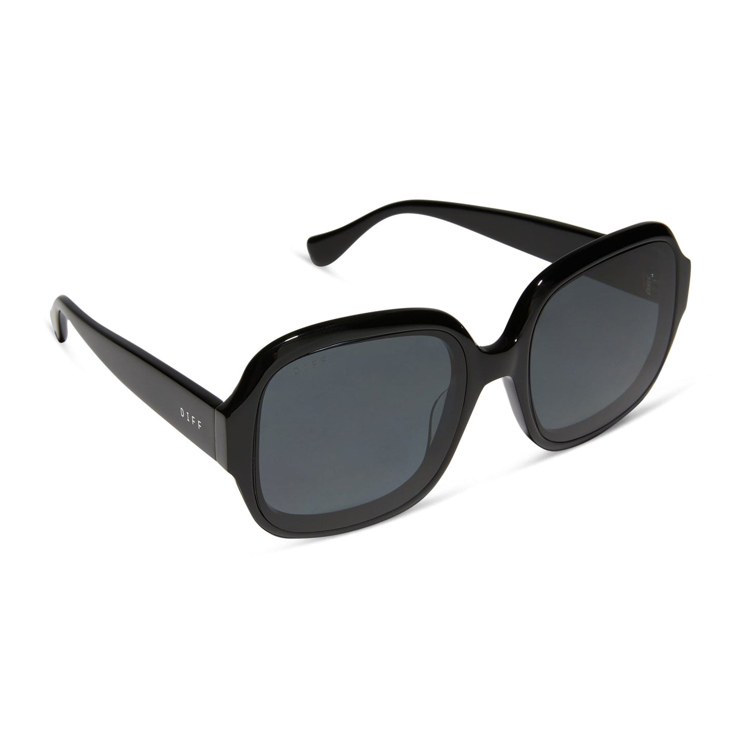 SERAPHINA - BLACK + GREY + POLARIZED SUNGLASSES