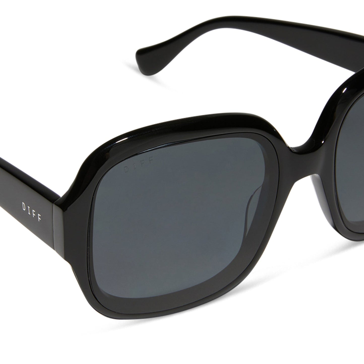 SERAPHINA - BLACK + GREY + POLARIZED SUNGLASSES