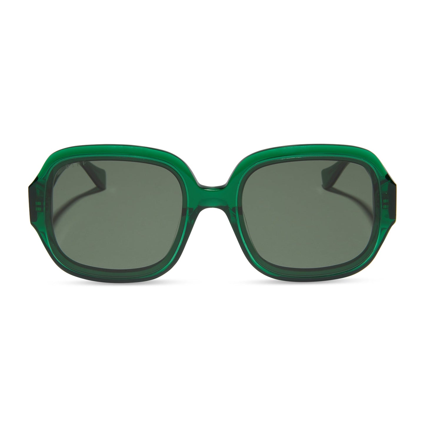 SERAPHINA - PALM GREEN CRYSTAL + G15 SUNGLASSES