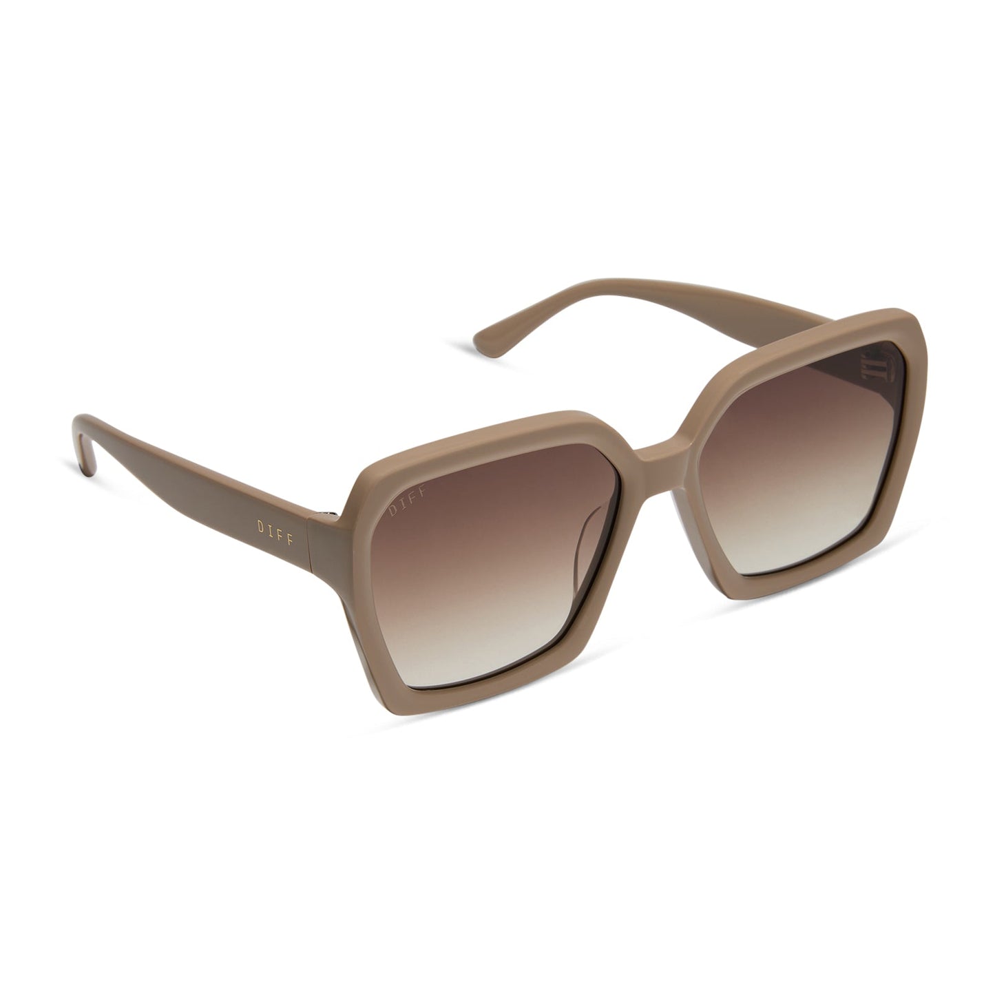 SLOANE - ALMOND + BROWN GRADIENT SUNGLASSES