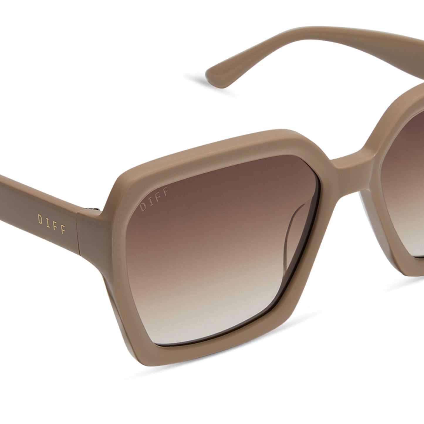 SLOANE - ALMOND + BROWN GRADIENT SUNGLASSES