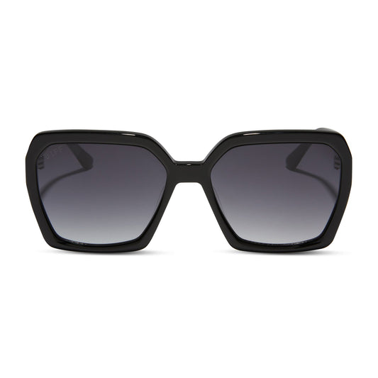 SLOANE - BLACK + GREY GRADIENT SUNGLASSES