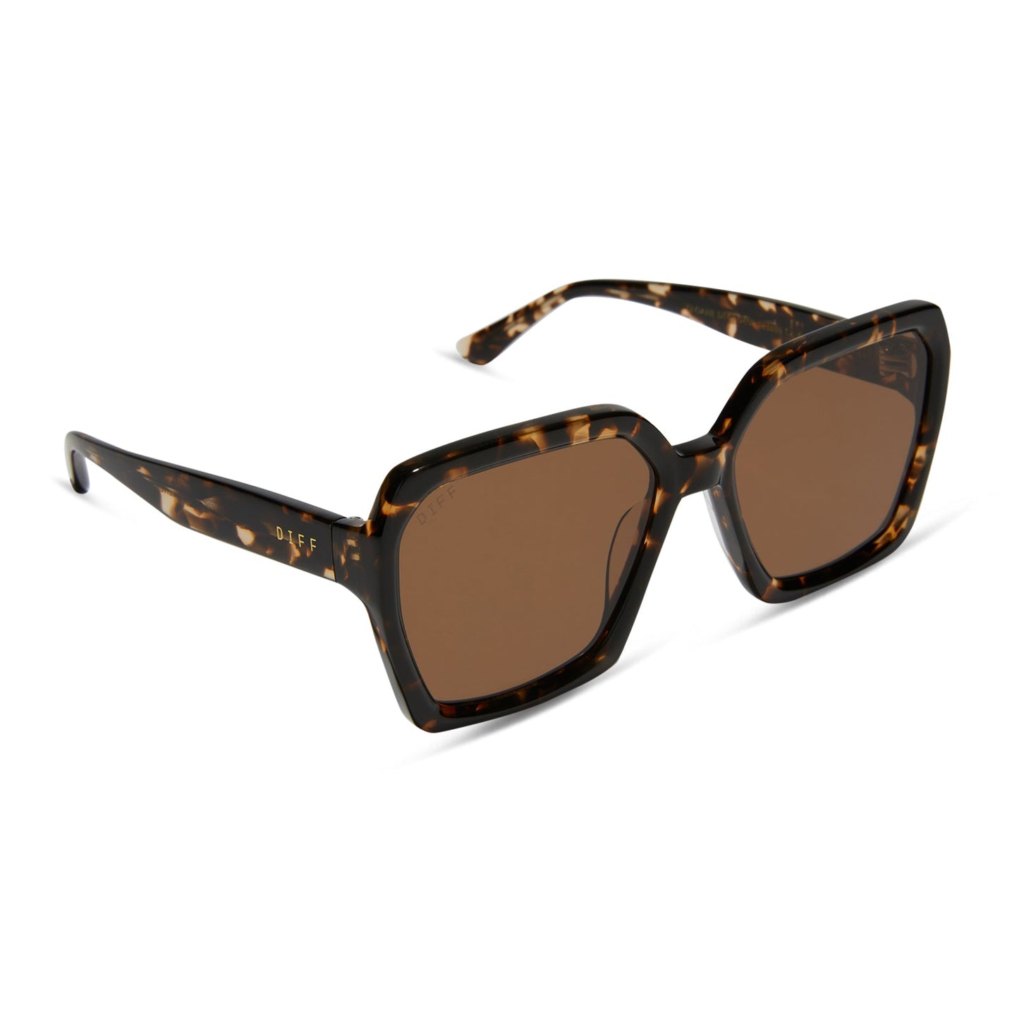 SLOANE - ESPRESSO TORTOISE + BROWN SUNGLASSES