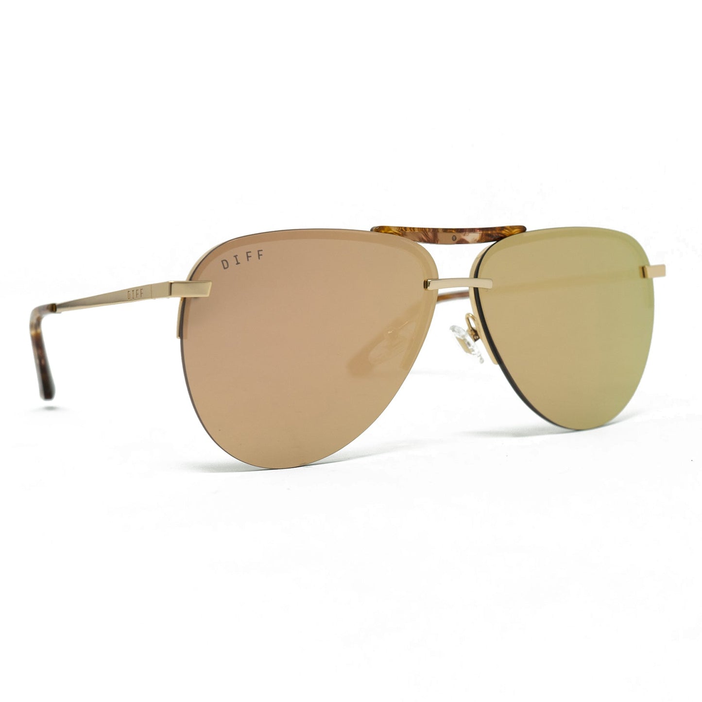 TAHOE - BRUSHED GOLD + BRONZE MIRROR SUNGLASSES