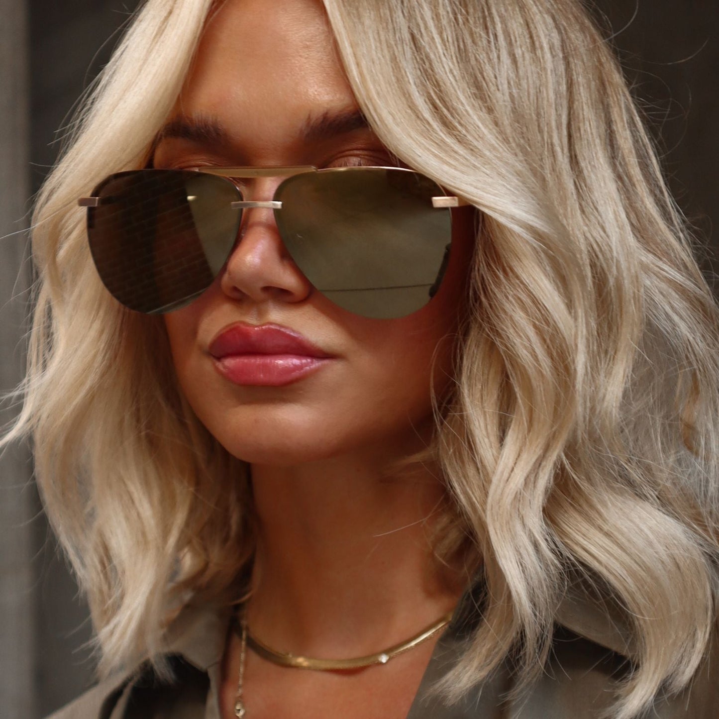 TAHOE - BRUSHED GOLD + GOLD MIRROR SUNGLASSES