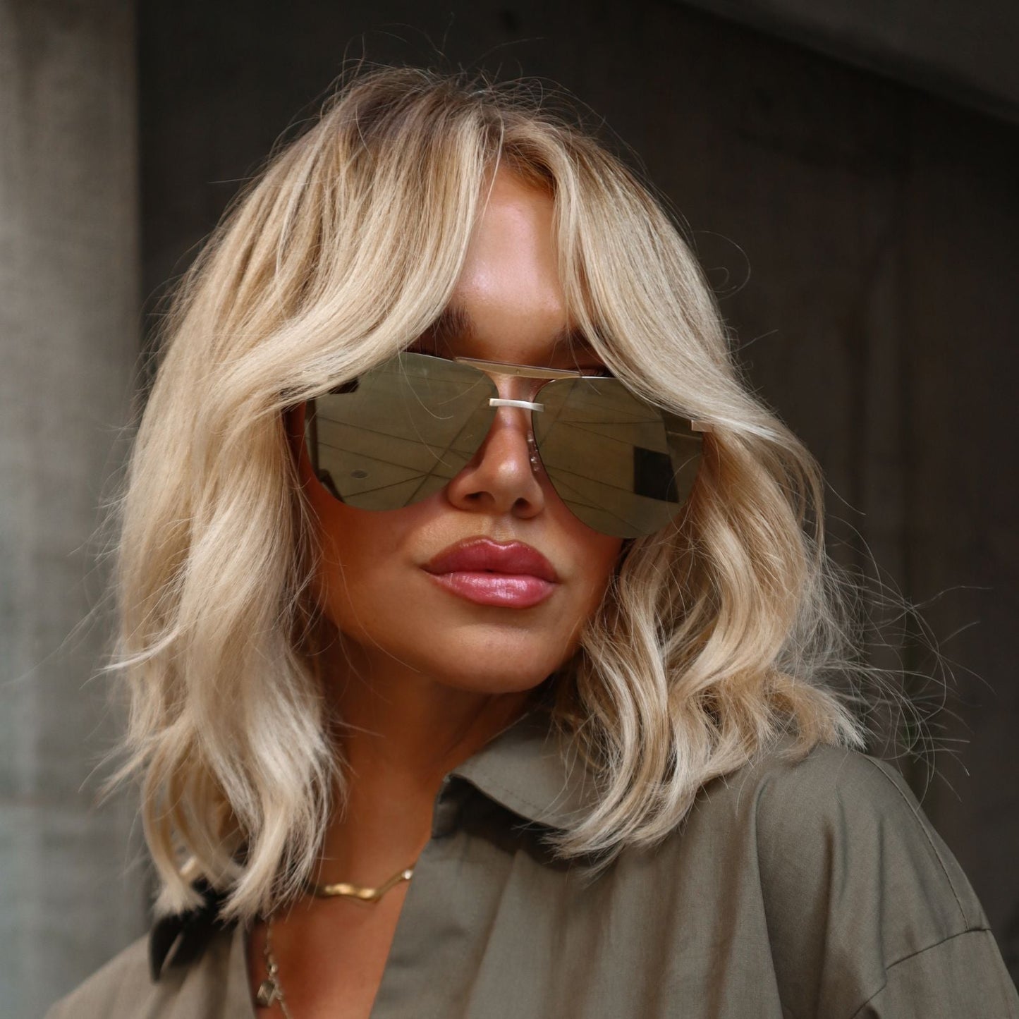 TAHOE - BRUSHED GOLD + GOLD MIRROR SUNGLASSES