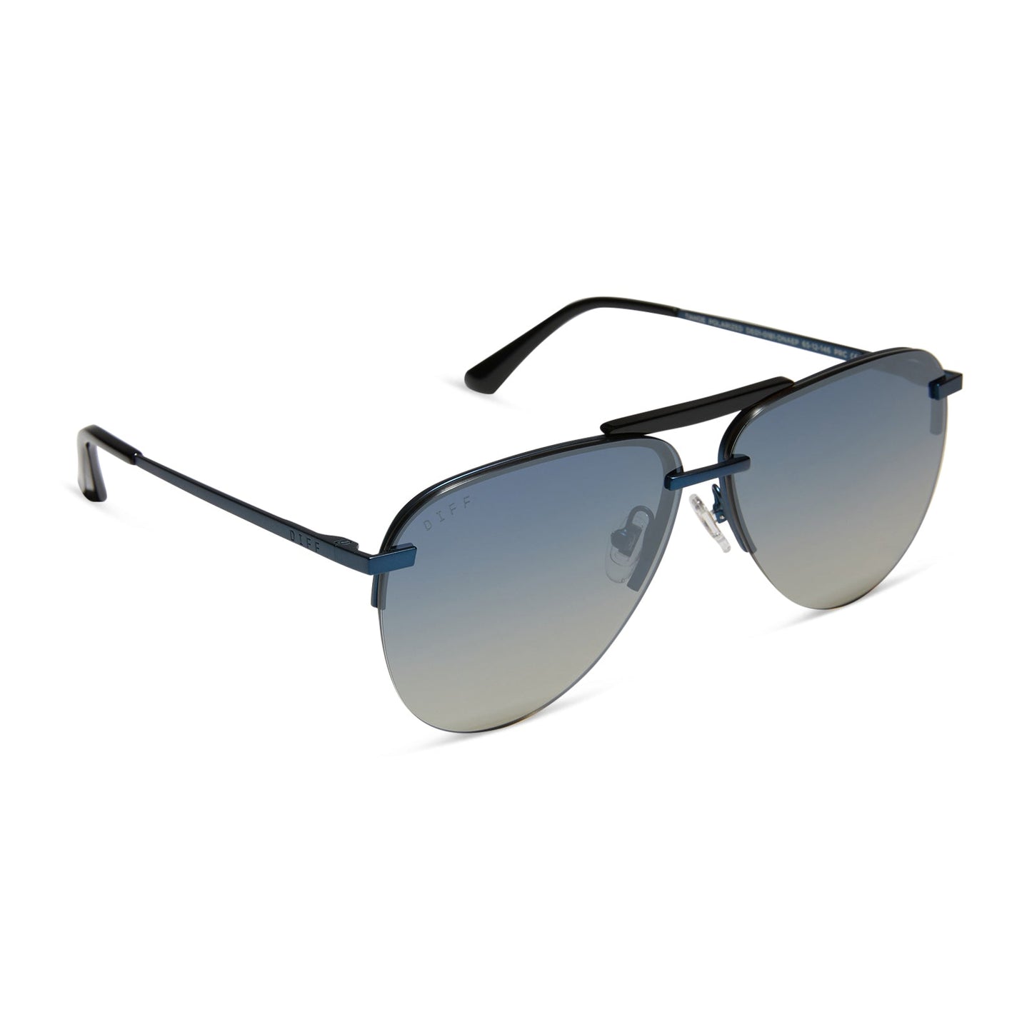 TAHOE - DEEP NAVY METAL + AEGEAN BLUE FLASH + POLARIZED SUNGLASSES