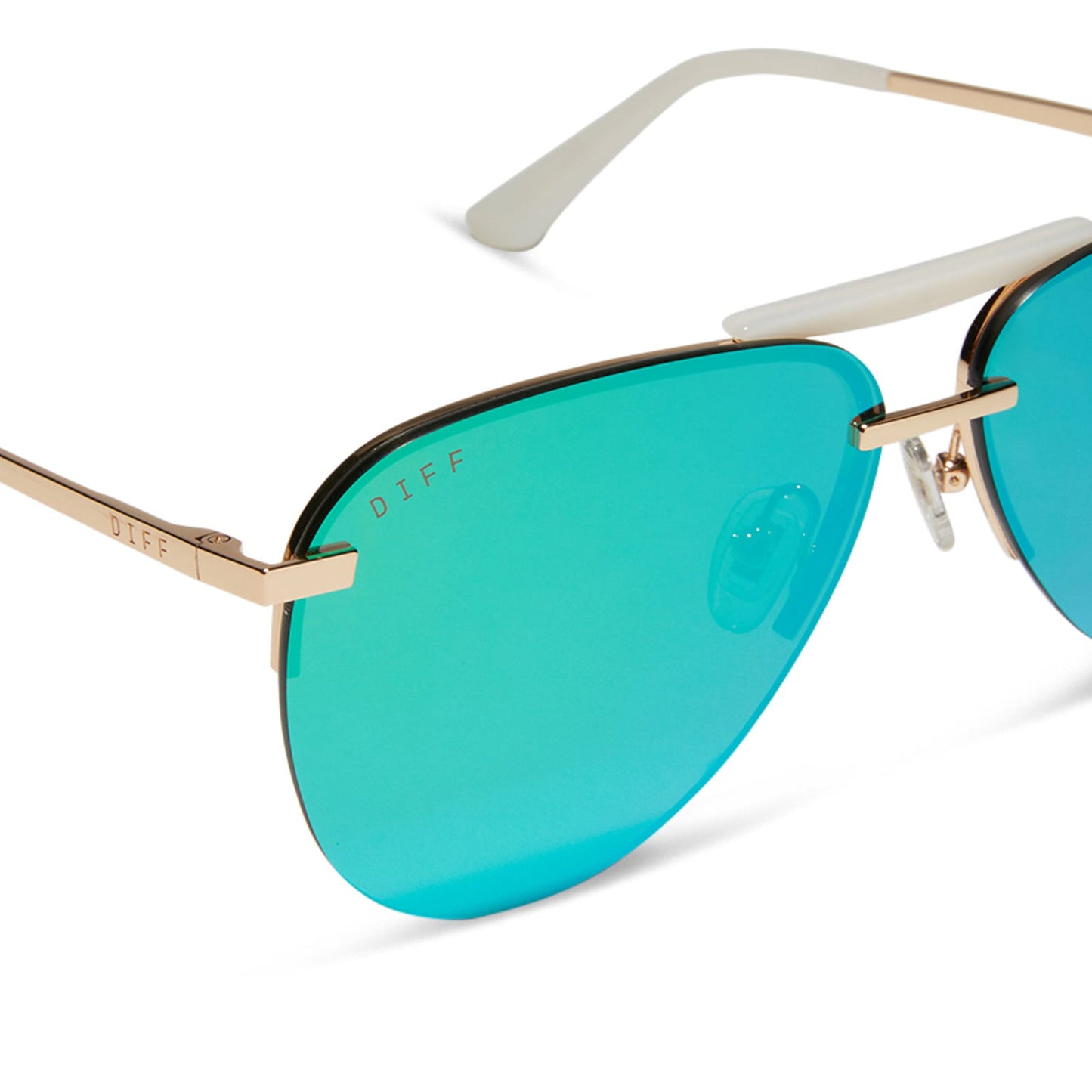 TAHOE - GOLD + GREEN MIRROR SUNGLASSES