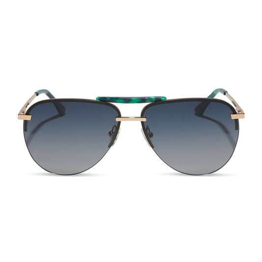 TAHOE - GOLD + GREY GRADIENT + POLARIZED SUNGLASSES