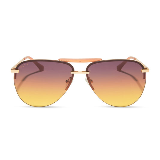 TAHOE - GOLD + INCA GRADIENT SUNGLASSES