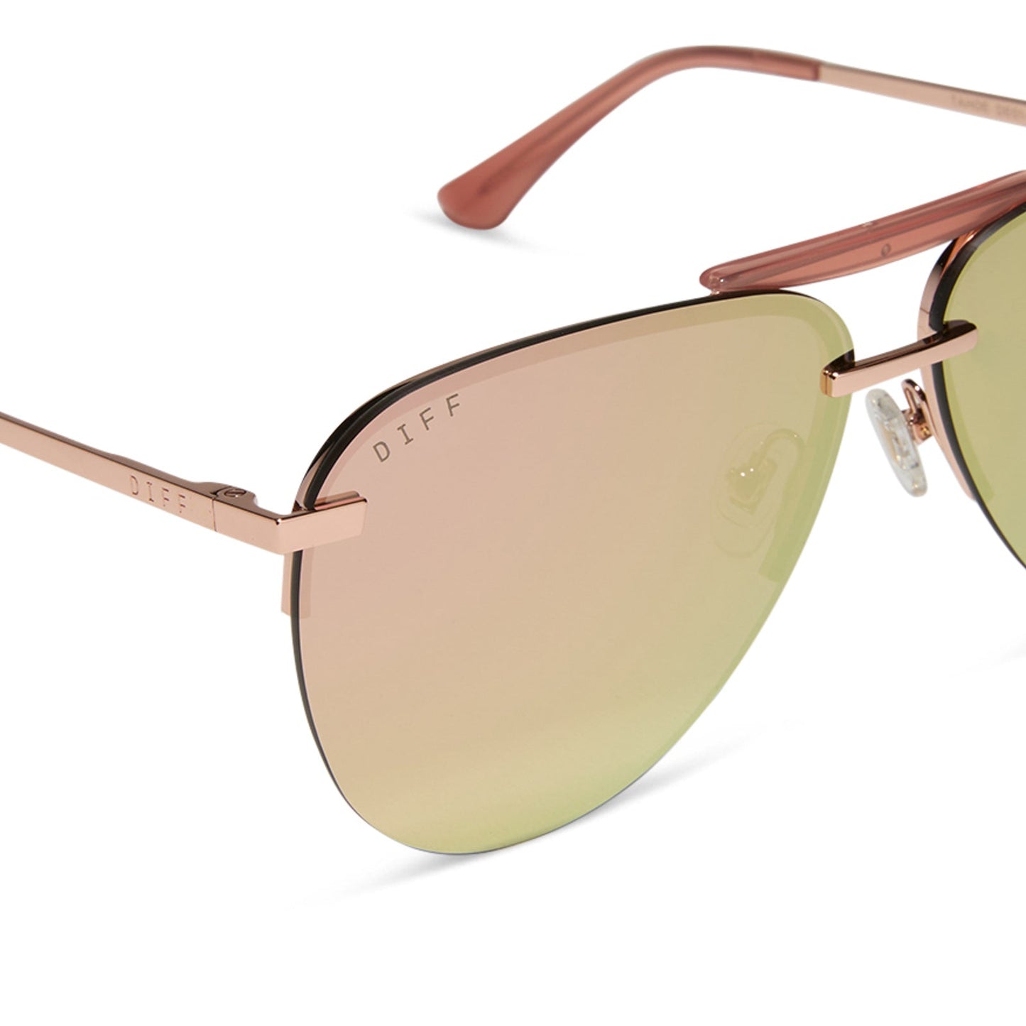 TAHOE - ROSE GOLD + CHERRY BLOSSOM MIRROR SUNGLASSES