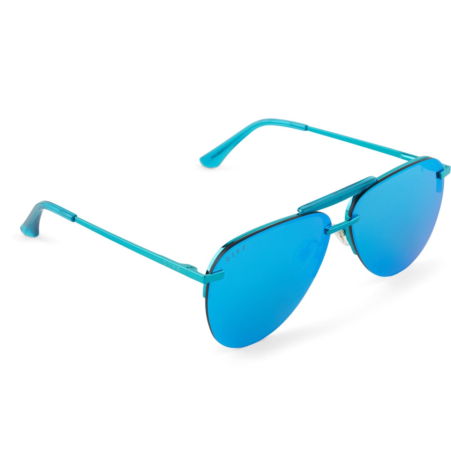 TAHOE - TURQUOISE METALLIC + TEAL MIRROR + POLARIZED SUNGLASSES