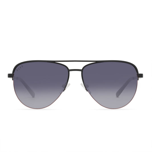 TATE - BLACK + GREY GRADIENT SUNGLASSES