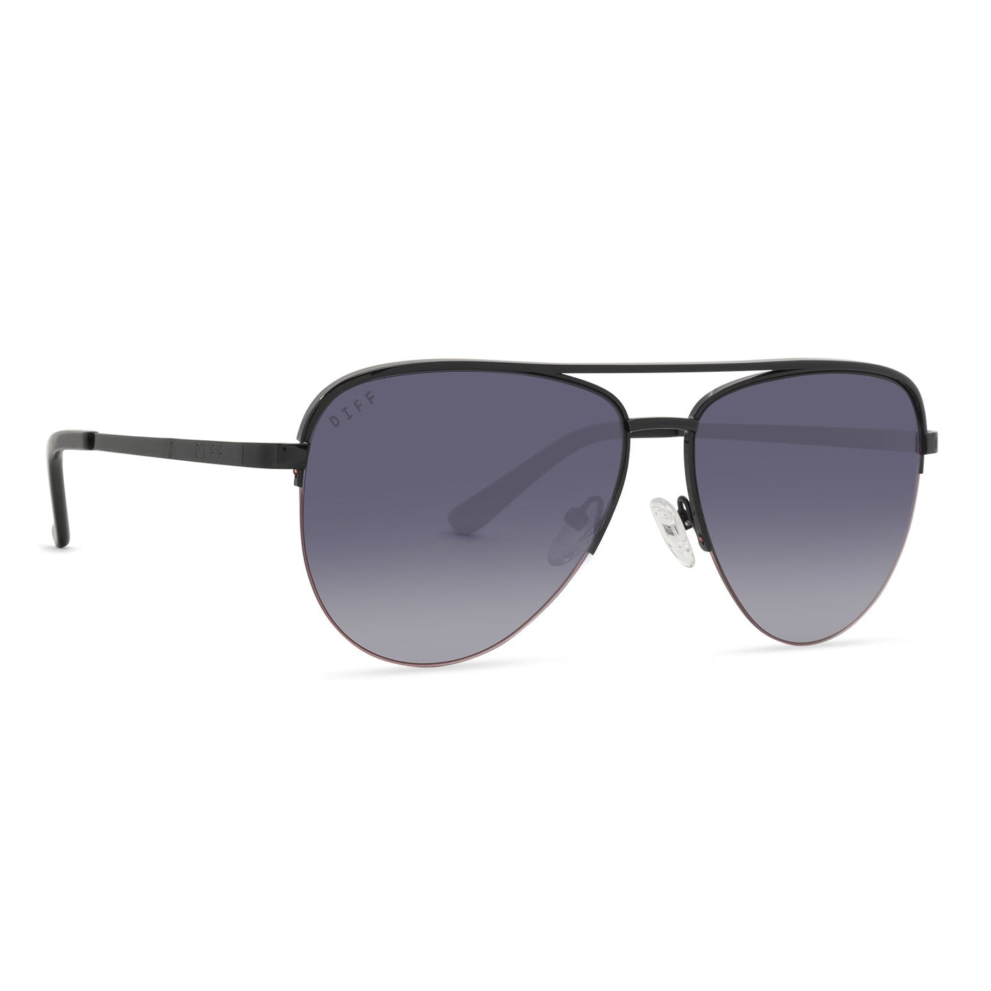 TATE - BLACK + GREY GRADIENT SUNGLASSES