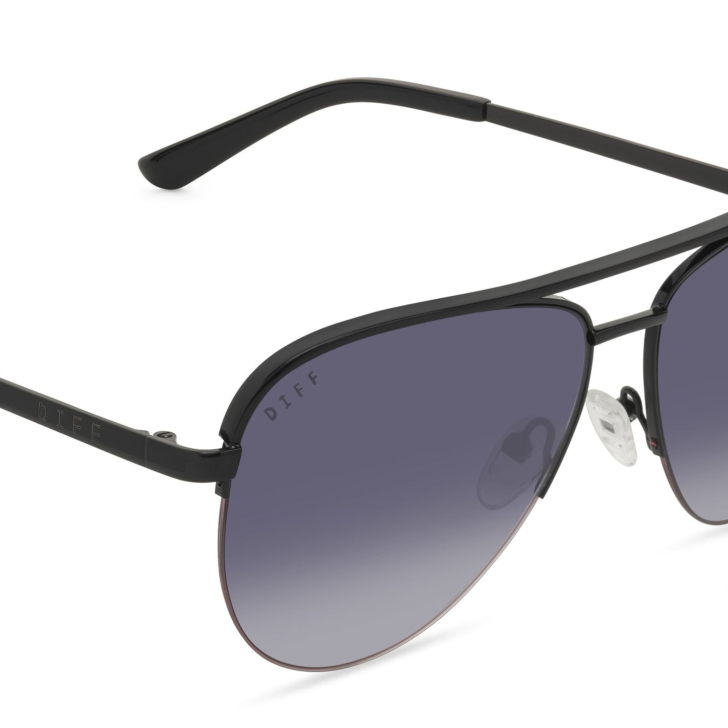 TATE - BLACK + GREY GRADIENT SUNGLASSES