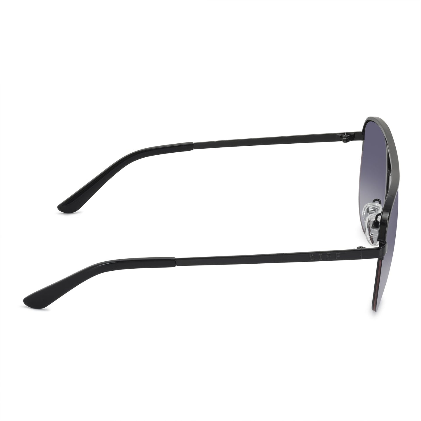 TATE - BLACK + GREY GRADIENT SUNGLASSES