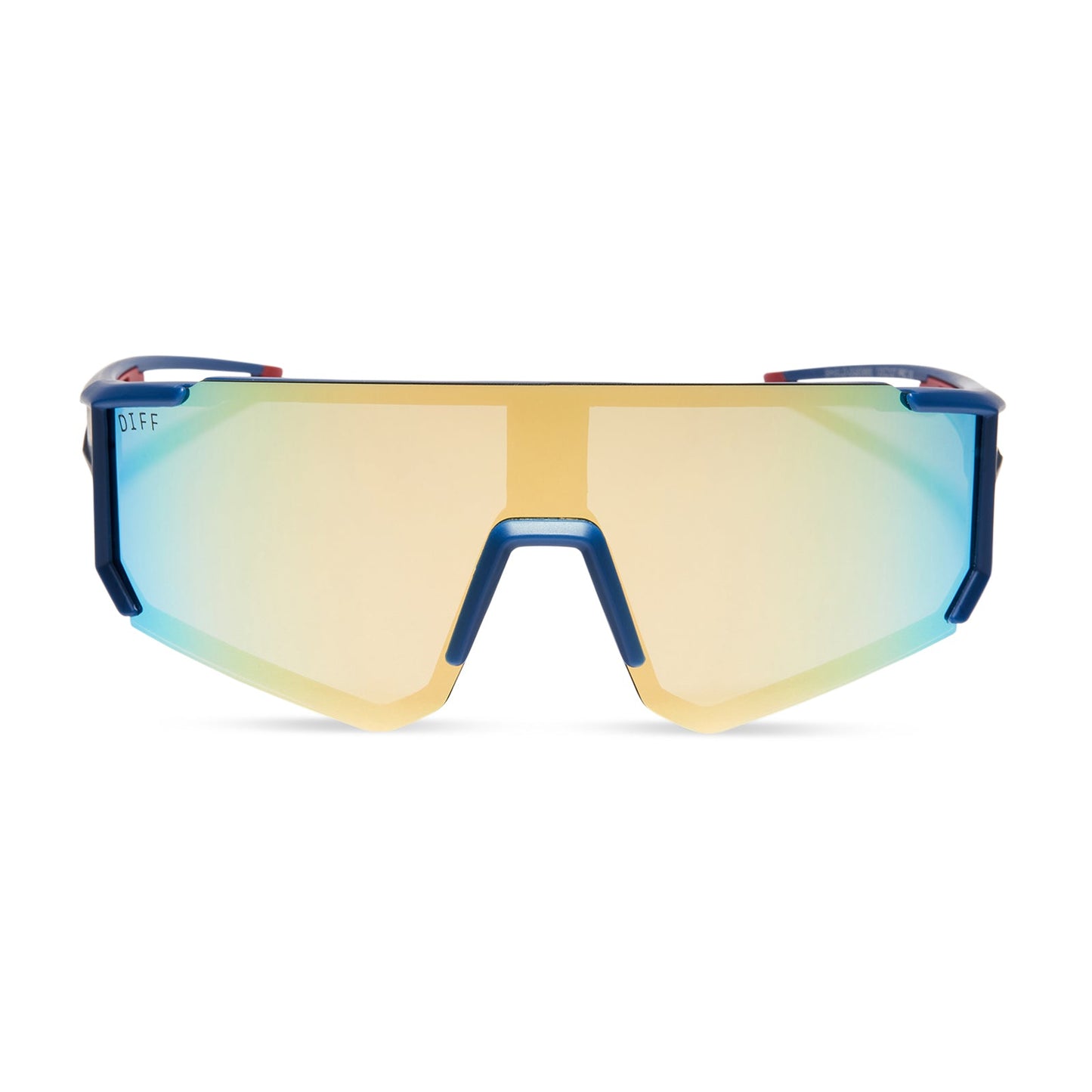 TEAM SUIT - CELESTIAL BLUE/RED + GALACTIC GOLD MIRROR + POLARIZED SUNGLASSES