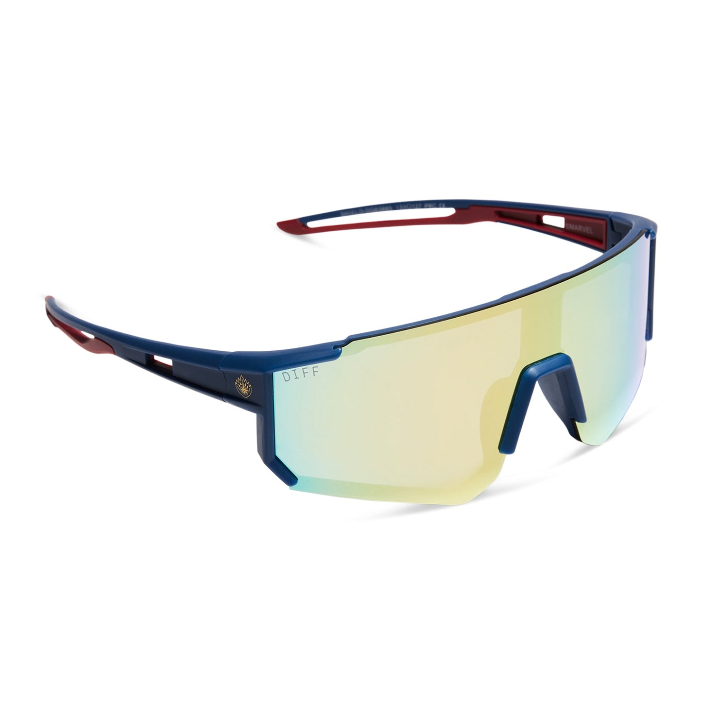 TEAM SUIT - CELESTIAL BLUE/RED + GALACTIC GOLD MIRROR + POLARIZED SUNGLASSES