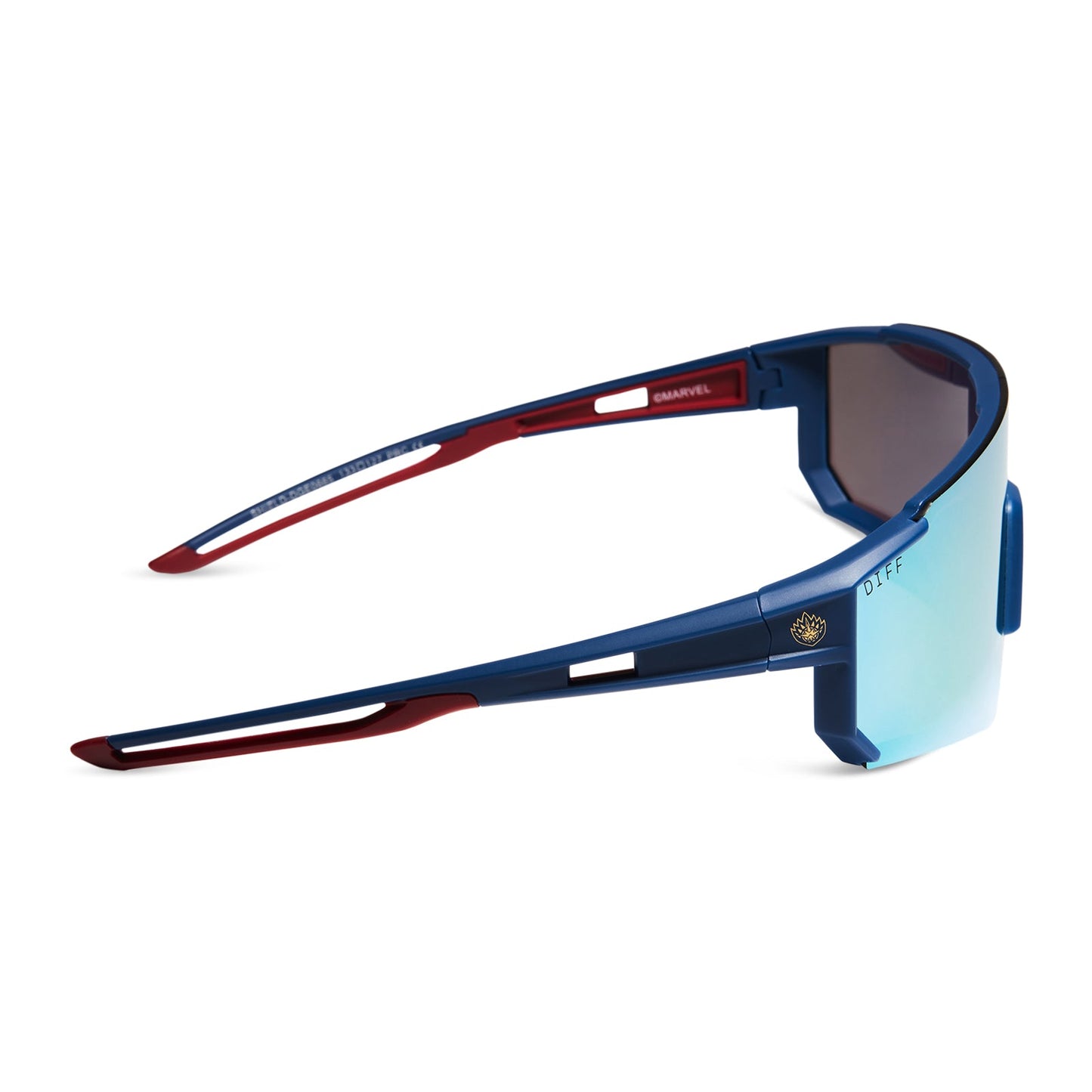 TEAM SUIT - CELESTIAL BLUE/RED + GALACTIC GOLD MIRROR + POLARIZED SUNGLASSES